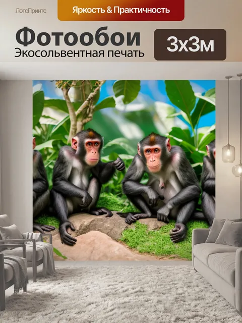 Фотообои с обезьянами купить