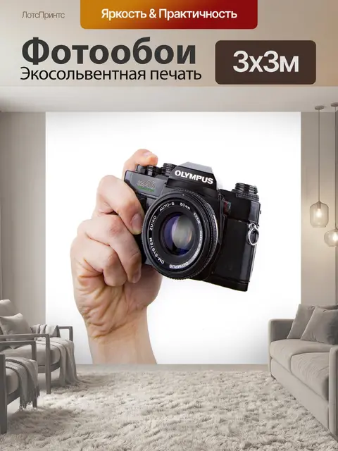 Фотообои Камера в руке