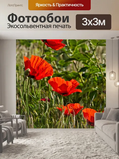Фотообои Маки