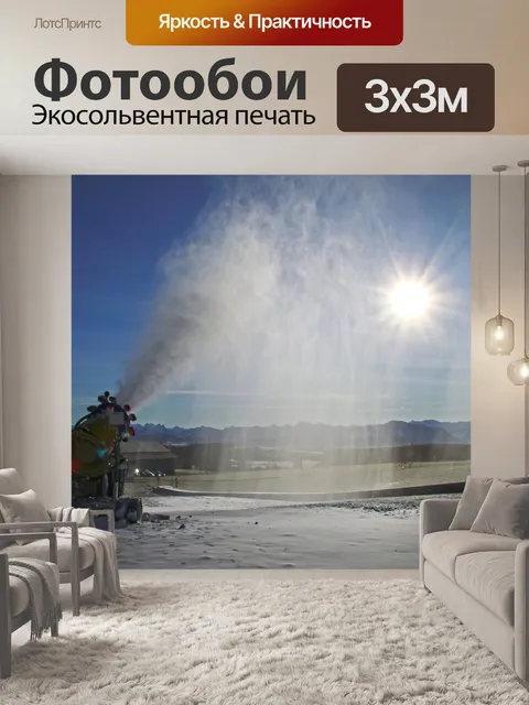Фотообои Снежная пушка