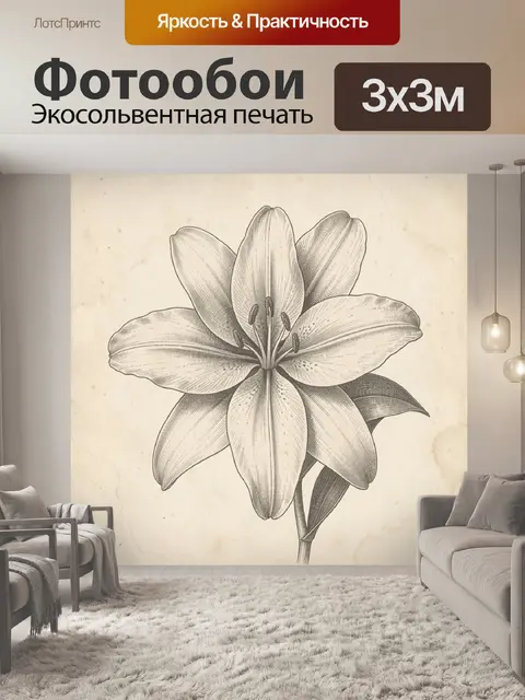 300 × 300 см · Экосольвентная печать