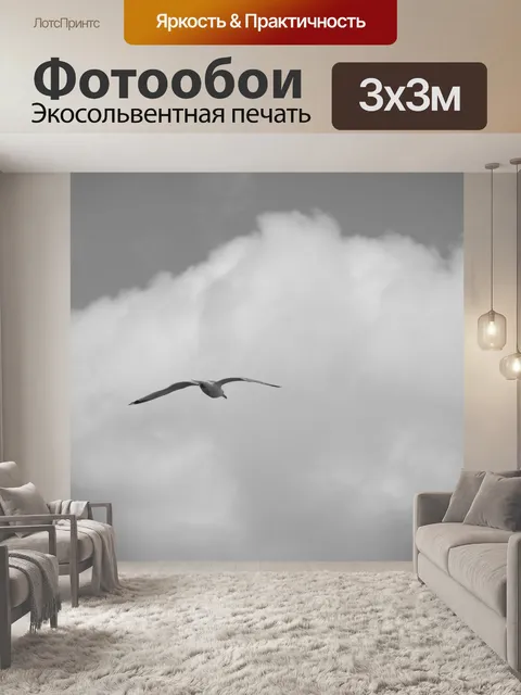 Фотообои Полет птицы в небе