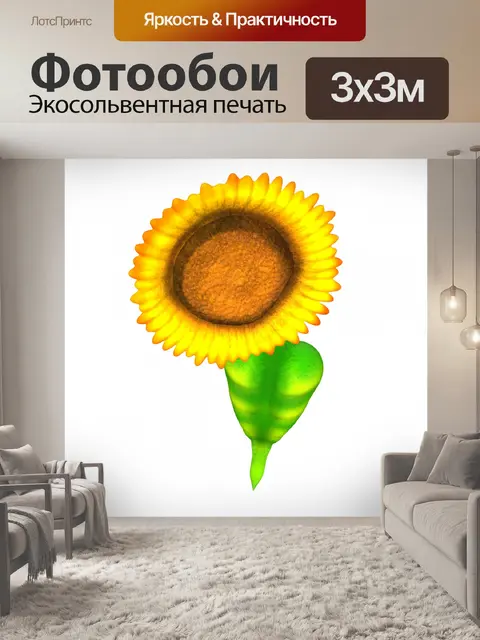 Фотообои подсолнечник