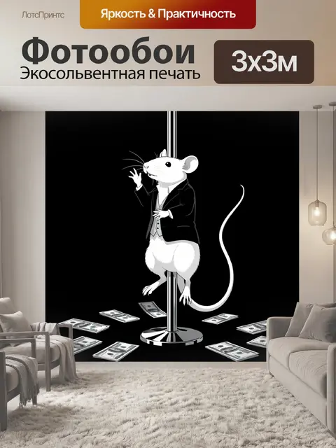 300 × 300 см · Экосольвентная печать