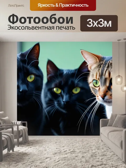 Фотообои с котиками