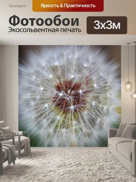 Фотообои Эффект увеличения масштаба на семенах од
