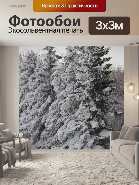Фотообои Снежные деревья
