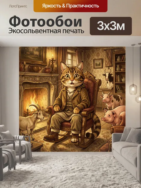 300 × 300 см · Экосольвентная печать