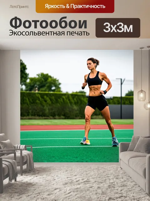Фотообои с энергичными мотивами спорта и фитнеса, вдохновляющими на активный образ жизни