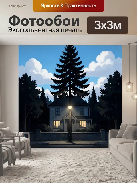 300 × 300 см · Экосольвентная печать