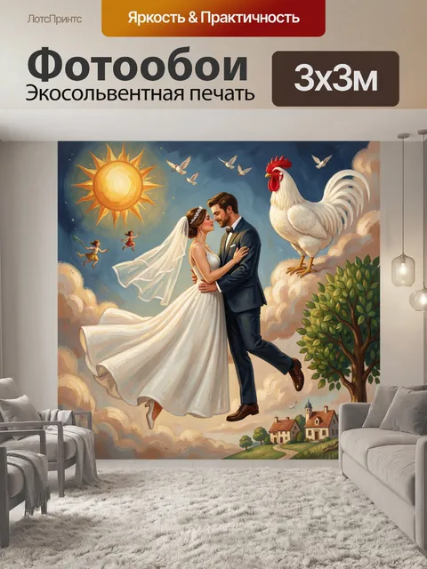 300 × 300 см · Экосольвентная печать