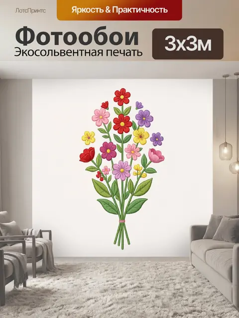 300 × 300 см · Экосольвентная печать