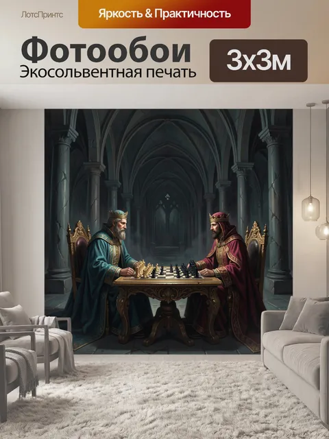 Фотообои Короли за шахматной партией