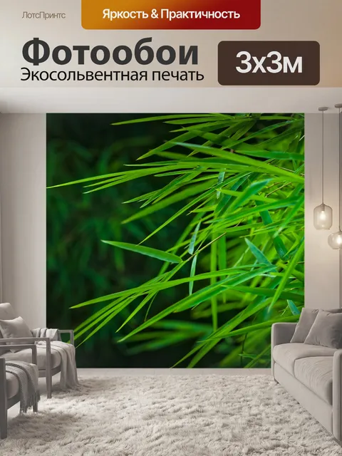Фотообои Листья бамбука
