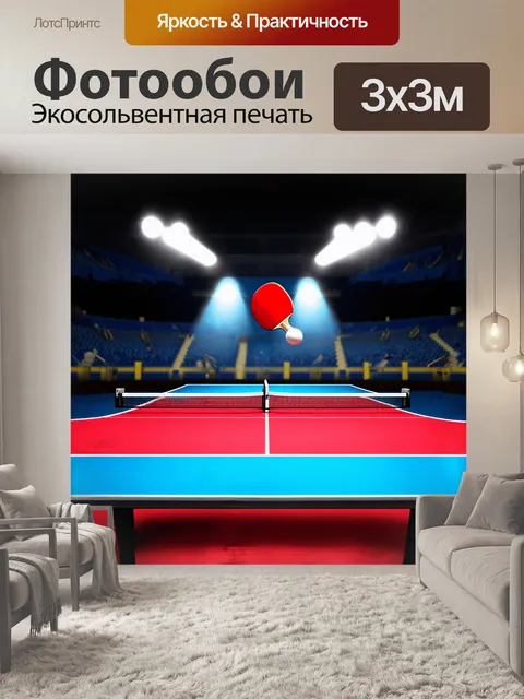 Фотообои стол для настольного тенниса