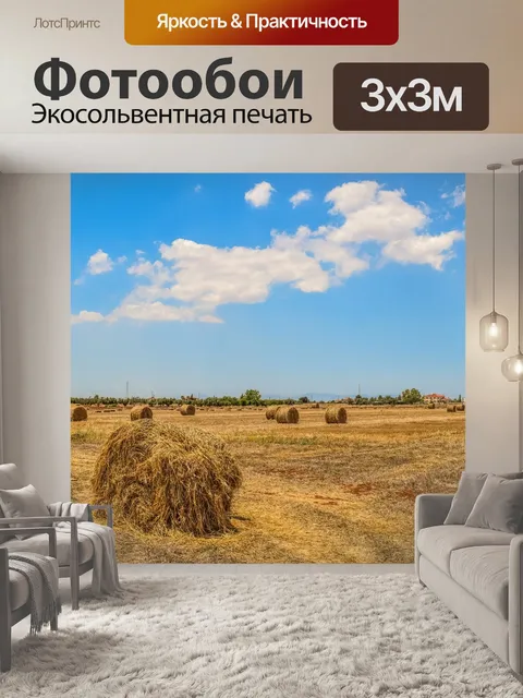 Фотообои Поля ячменя