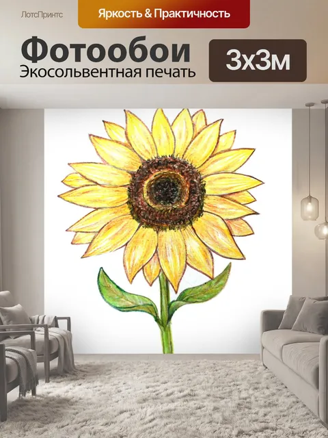 Фотообои Подсолнечник