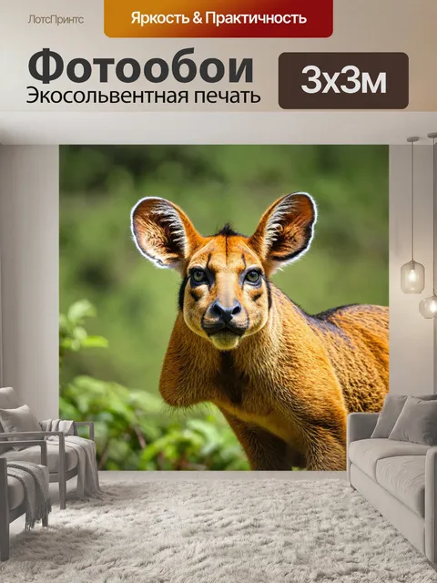 Фотообои животные в стиле полароидная фотография, редкие виды животных на фоне красивых природных ландшафтов