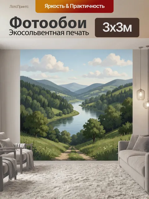300 × 300 см · Экосольвентная печать