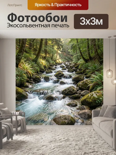 300 × 300 см · Экосольвентная печать