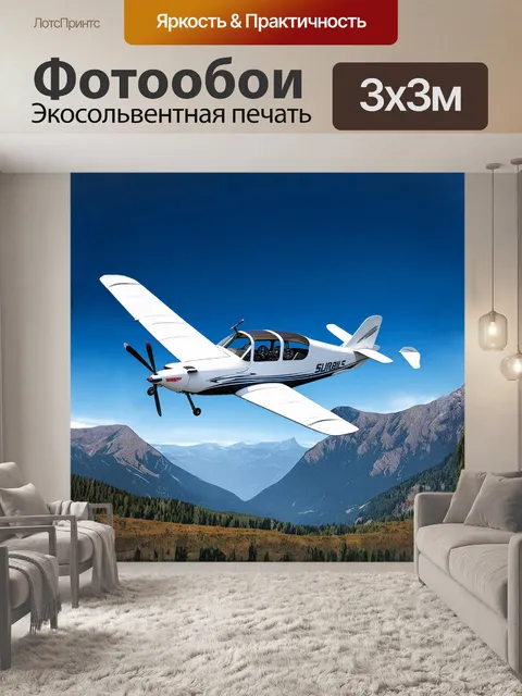 Фотообои легкий спортивный самолет