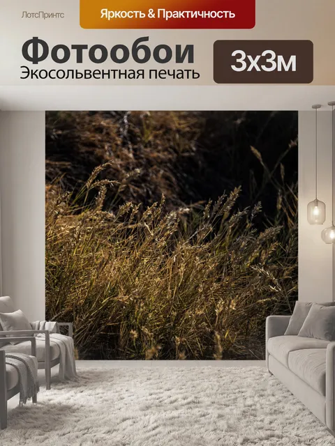 Фотообои Золотые пшеничные заводы
