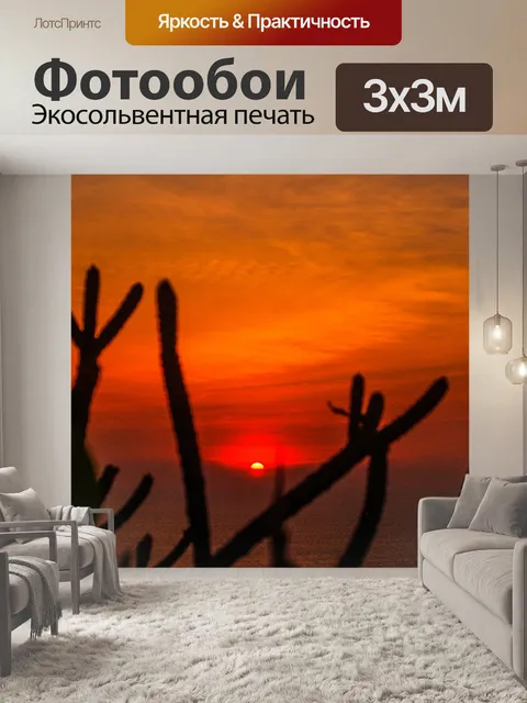 Фотообои Естественный закат, восход пейзаж