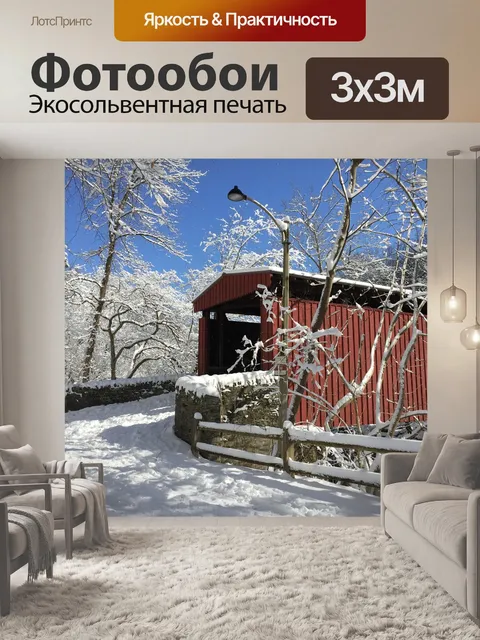 Фотообои Снег