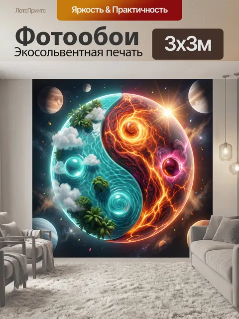 Фотообои Космический баланс стихий