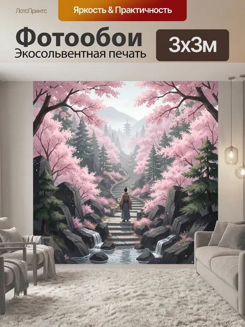 Фотообои Весенний путь к пагоде