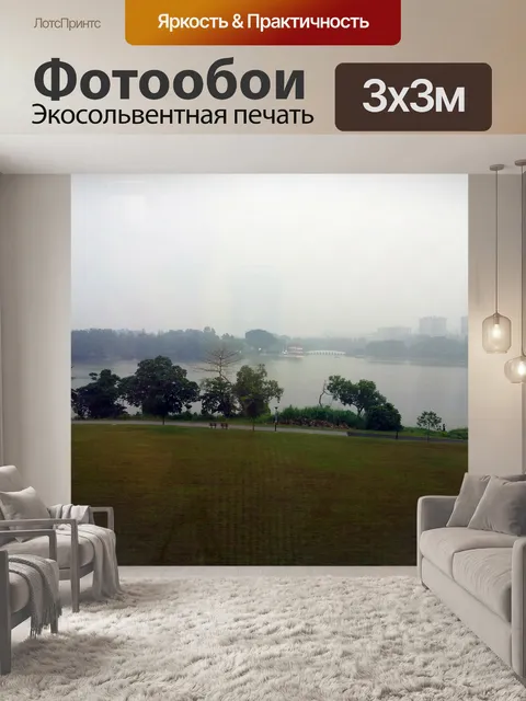 Фотообои Сингапуре Китайский сад в дымке