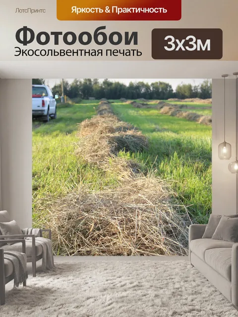 Фотообои Сеном урожая фермы