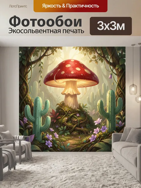 300 × 300 см · Экосольвентная печать