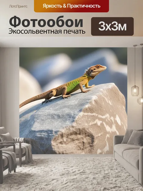 Фотообои на большом камне