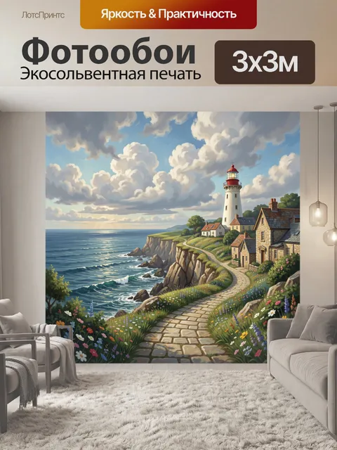 Фотообои Маяк у морского берега
