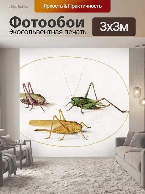 Фотообои Кузнечик винтаж искусство старый