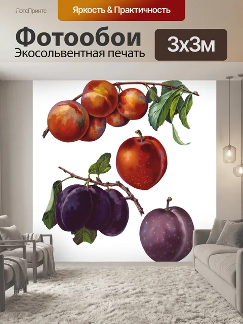 Фотообои Винтажное искусство сливы
