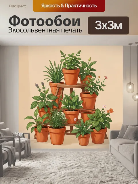 300 × 300 см · Экосольвентная печать