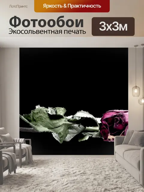 Фотообои Сушеные Красные розы