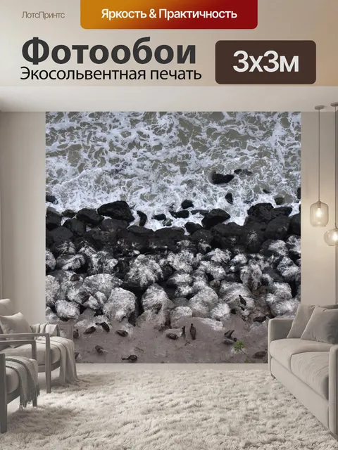 Фотообои Вид на береговую линию сверху