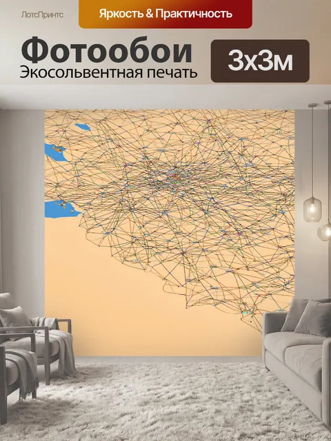 Фотообои египет в стиле плоский, древние карты и маршруты, пересекающиеся в волшебной сети