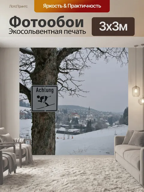 Фотообои Горные лыжи