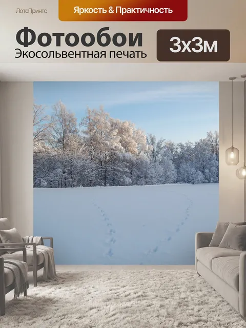 Фотообои Снег