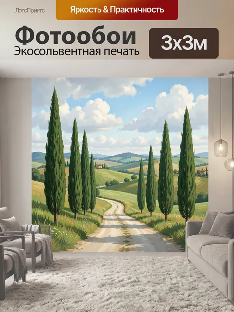 300 × 300 см · Экосольвентная печать