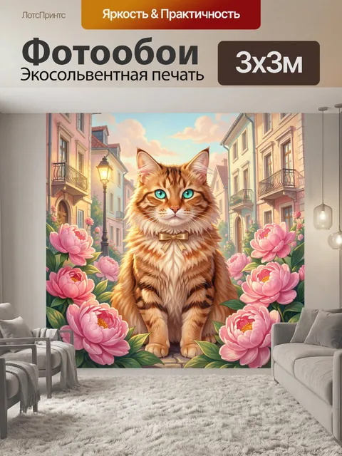 300 × 300 см · Экосольвентная печать