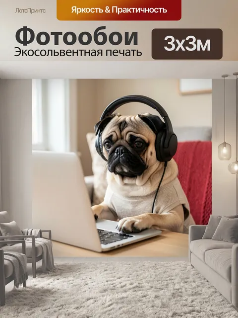300 × 300 см · Экосольвентная печать