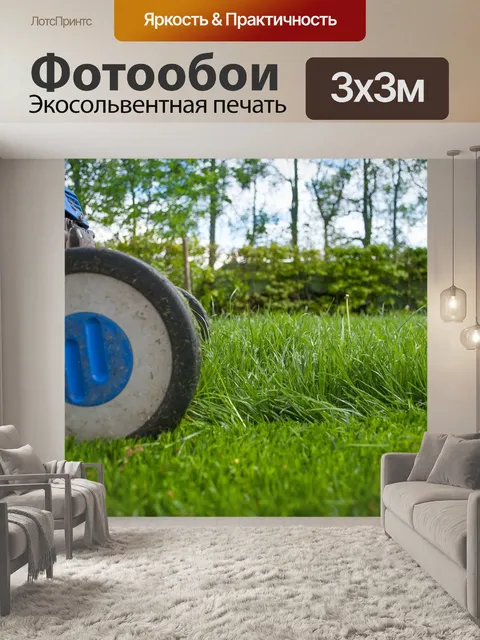 Фотообои Газонокосилка
