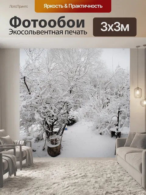 Фотообои Заснеженные деревья