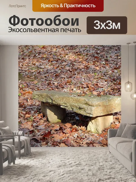 Фотообои Каменная скамья