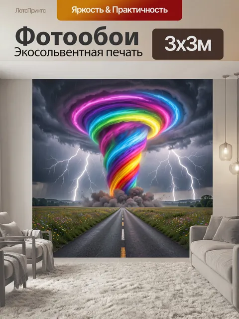 300 × 300 см · Экосольвентная печать